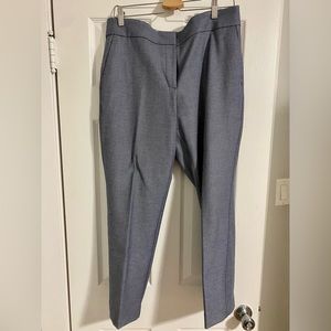 Loft Julie ankle pants size 12 blue tweed